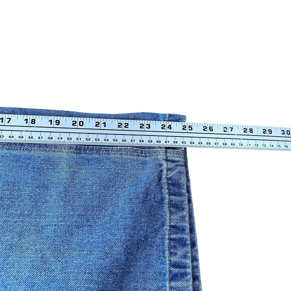 Vintage Polo Jeans Ralph Lauren Carpenter Shorts Men’s 38 Blue Denim Y2K Jorts - Picture 8 of 9